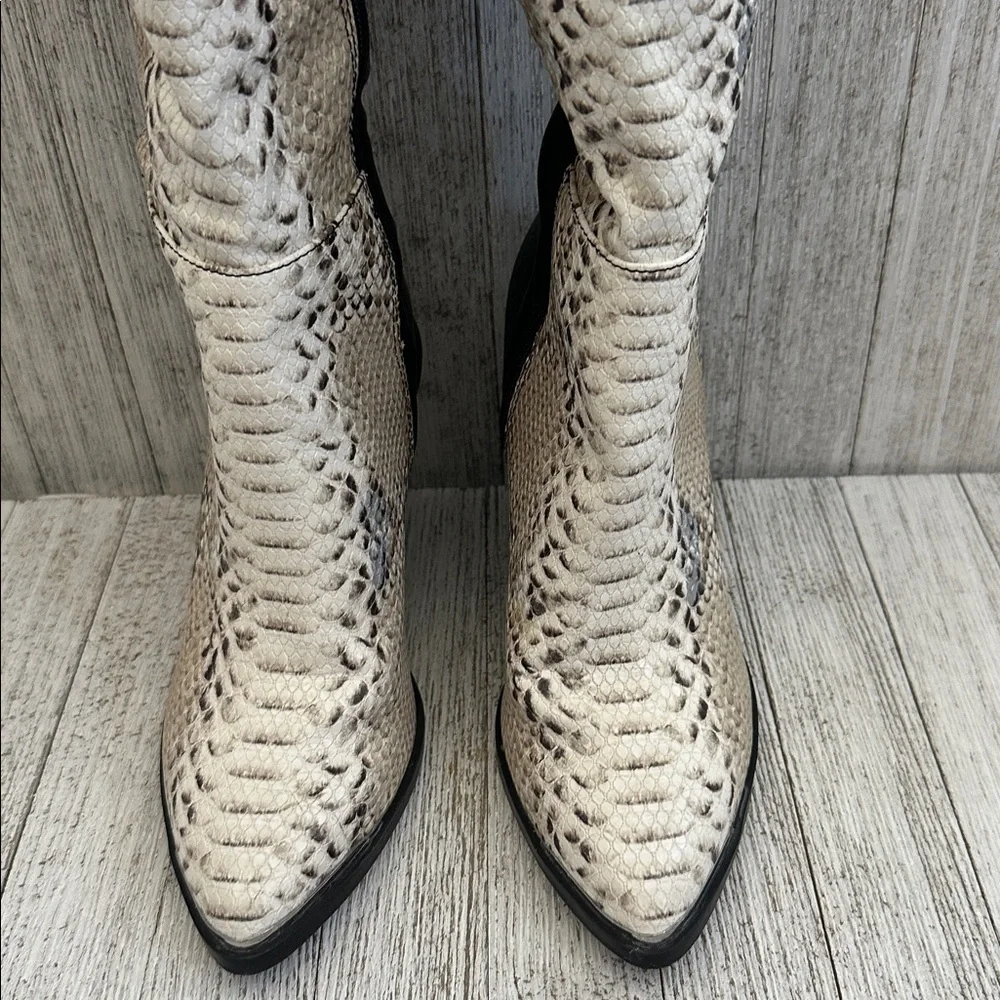 Dolce Vita Jethro Natural Snake knee high Boots